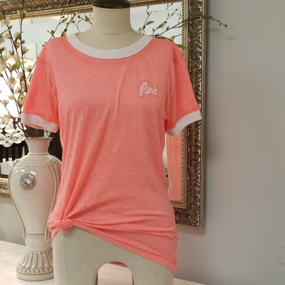 New Pink Victoria's secret top shirt Size small